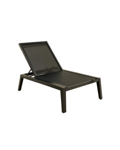 Elm Bluff Outdoor Lounge Chair - Black (synthetic illustration; no displayed measurements)