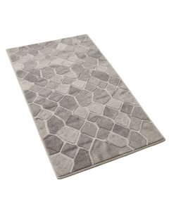 Ines Geometric Gray Area Rug