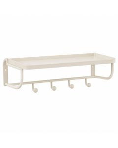Rowan Brook Wall-Mounted Entryway Organizer Shelf - Ivory
