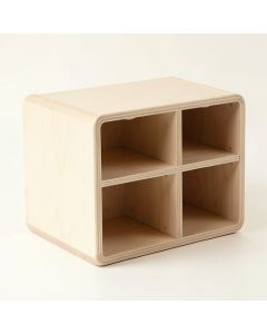 Oak Branch Low Toy Storage Unit - Beige (synthetic illustration; no displayed measurements)