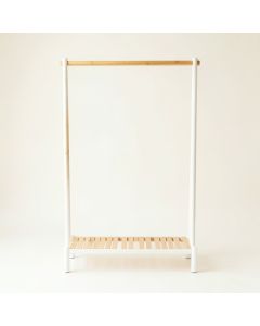 Brook Bridge Empty Garment Rack - White (synthetic illustration; no displayed measurements)