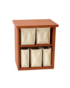 Stone Dale Laundry Sorting Station With Plain Removable Bags - Terracotta (synthetic illustration; no displayed measurements)