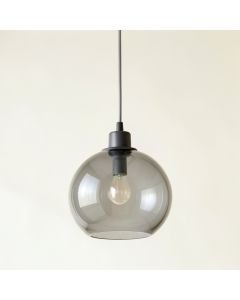 Dawn Bluff Pendant Light Suspended From One Plain Cable - Gray (synthetic illustration; no displayed measurements)