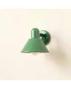 Elm Canyon Wall Sconce Mounted On A Plain Wall - Green (synthetic illustration; no displayed measurements)