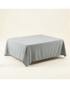Meadow Bridge Flat Bed Sheet - Gray (synthetic illustration; no displayed measurements)