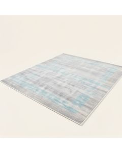Coeur Power Loom Gray/Light Blue/Ivory Area Rug (synthetic illustration; no displayed measurements)