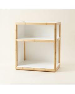 Olive Branch Empty Mug-Storage Cabinet Insert - White (synthetic illustration; no displayed measurements)