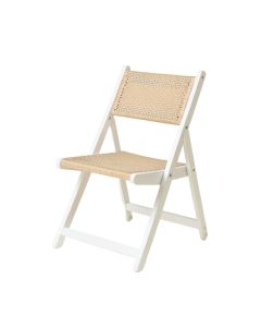 Pine Crossing Folding Outdoor Chair - White (synthetic illustration; no displayed measurements)