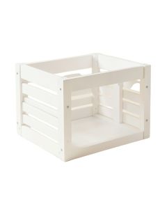 Moss Field Empty Furniture-Style Pet Crate - White (synthetic illustration; no displayed measurements)