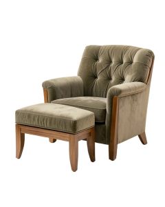 Melo 29.52 '' Wide Tufted Lounge Chair And Ottoman (synthetic illustration; no displayed measurements)