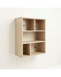 Cliff Dale Wall-Mounted Entryway Organizer Shelf - Beige (synthetic illustration; no displayed measurements)