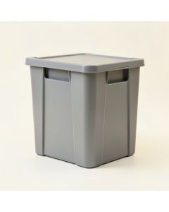 Moss Crest Closed Outdoor Storage Box - Gray (synthetic illustration; no displayed measurements)