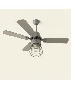 36 '' Reginald 3 - Blade Caged Ceiling Fan With Wall Control (synthetic illustration; no displayed measurements)