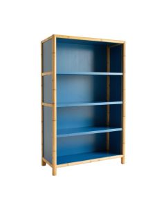 Shore Arc Freestanding Bookcase - Blue (synthetic illustration; no displayed measurements)