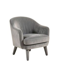 Slate Bend Upholstered Armchair - Gray (synthetic illustration; no displayed measurements)