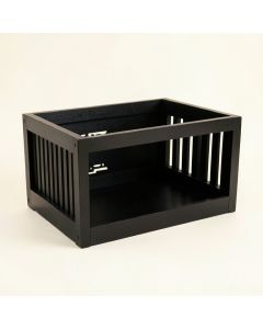 Oak Dell Empty Furniture-Style Pet Crate - Black (synthetic illustration; no displayed measurements)