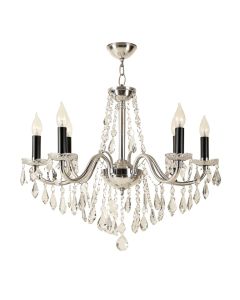 Weidman Candle Style Empire Chandelier With Crystal Accents (synthetic illustration; no displayed measurements)