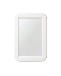 Linden Crest Framed Wall Mirror - White