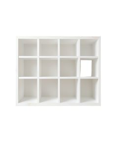Willow Bluff Empty Mug-Storage Cabinet Insert - White