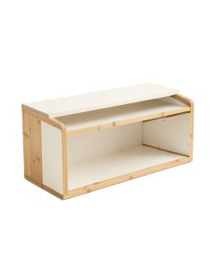 Dawn Arc Shoe Storage Bench (synthetic illustration; no displayed measurements)