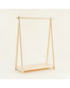 Ridge Crest Empty Garment Rack - Ivory (synthetic illustration; no displayed measurements)