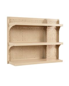 Harbor Canyon Empty Wall-Mounted Tool Organizer Panel - Beige (synthetic illustration; no displayed measurements)