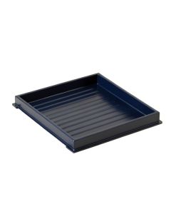 Fern Bend Empty Under-Desk Cable Tray - Navy (synthetic illustration; no displayed measurements)
