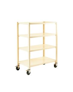 Sage Brook Empty Rolling Workshop Cart - Ivory