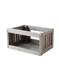Laurel Bluff Empty Furniture-Style Pet Crate - Gray
