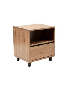 Tolleson Solid Wood End Table With Storage (synthetic illustration; no displayed measurements)
