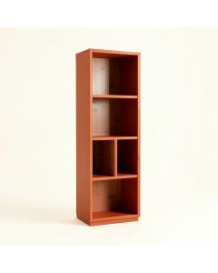 Sage Bridge Narrow Cubby Tower - Terracotta (synthetic illustration; no displayed measurements)