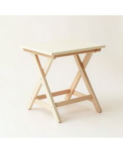 Summit Bridge Compact Balcony Table - Cream (synthetic illustration; no displayed measurements)