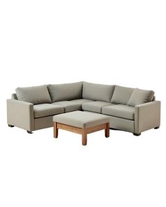 Daia 116 '' Wide Reversible Modular Corner Sectional With Ottoman