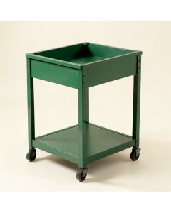 Cedar Arc Empty Rolling Workshop Cart (synthetic illustration; no displayed measurements)