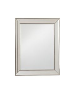 Mattingly Straight-Corner Modern & Contemporary Beveled Frameless Bathroom / Vanity Mirror