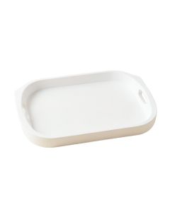 Reed Branch Serving Tray - White