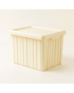 Juniper Crest Closed Outdoor Storage Box - Ivory (synthetic illustration; no displayed measurements)