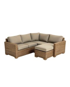 Waterbury Patio Sectional With Cushions (synthetic illustration; no displayed measurements)