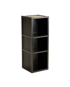 Sage Crest Narrow Cubby Tower - Black (synthetic illustration; no displayed measurements)