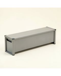 Oak Bend Narrow Outdoor Storage Bench - Gray (synthetic illustration; no displayed measurements)