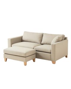 Abello 90 '' Wide Reversible Modular Sofa & Chaise With Ottoman