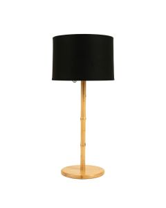 Ridge Bridge Floor Lamp With A Plain Fabric Shade - Black (synthetic illustration; no displayed measurements)