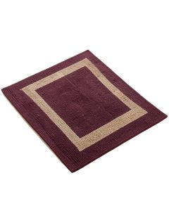 Rectangle Hand-Knotted Wool Plum Area Rug (synthetic illustration; no displayed measurements)