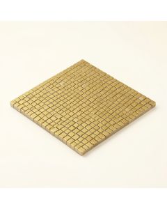 Midtown Sense Railroad Random Sized Glass Mosaic Tile In Gold (synthetic illustration; no displayed measurements)