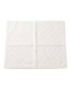 Linden Edge Bath Mat - White (synthetic illustration; no displayed measurements)