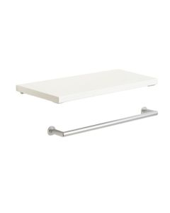 Davida 2 Rectange Bath Shelf With Towel Bar