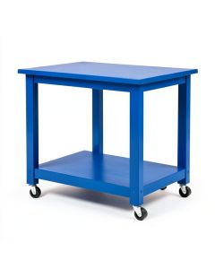 Maple Bend Empty Rolling Workshop Cart - Blue (synthetic illustration; no displayed measurements)