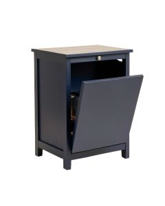 Alder Canyon Freestanding Pull-Out Hamper Cabinet - Navy (synthetic illustration; no displayed measurements)