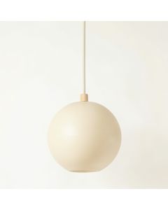 Dune Bluff Pendant Light Suspended From One Plain Cable - Cream (synthetic illustration; no displayed measurements)