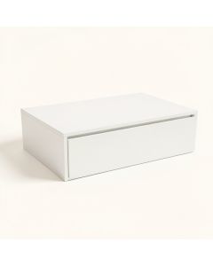 Slate Falls Desktop Monitor Riser - White (synthetic illustration; no displayed measurements)